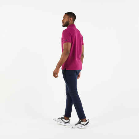Vyriški trumparankoviai buriavimo polo marškinėliai „100“, violetiniai