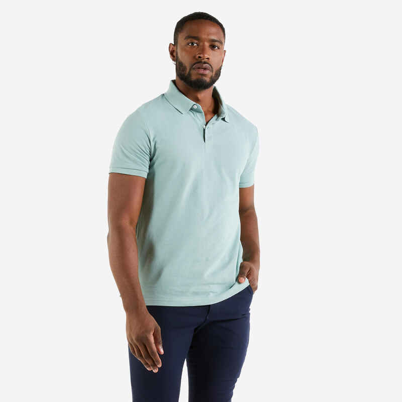 Poloshirt Segeln Herren 100 hellgrün