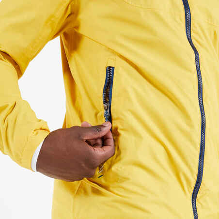 Waterproof Windproof Sailing Jacket 100 - Yellow