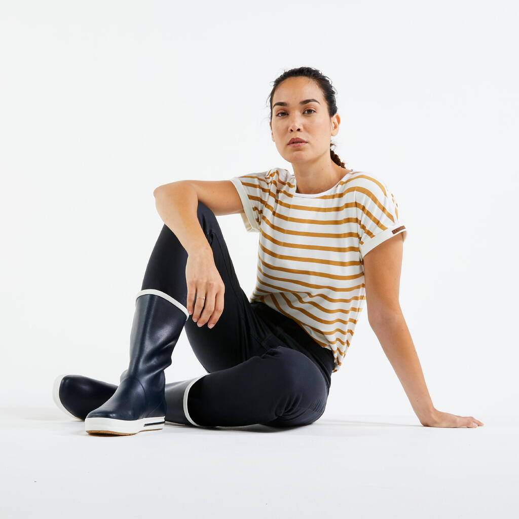 Botas de Goma para Vela Sailing 500 Adulto Azul Marino