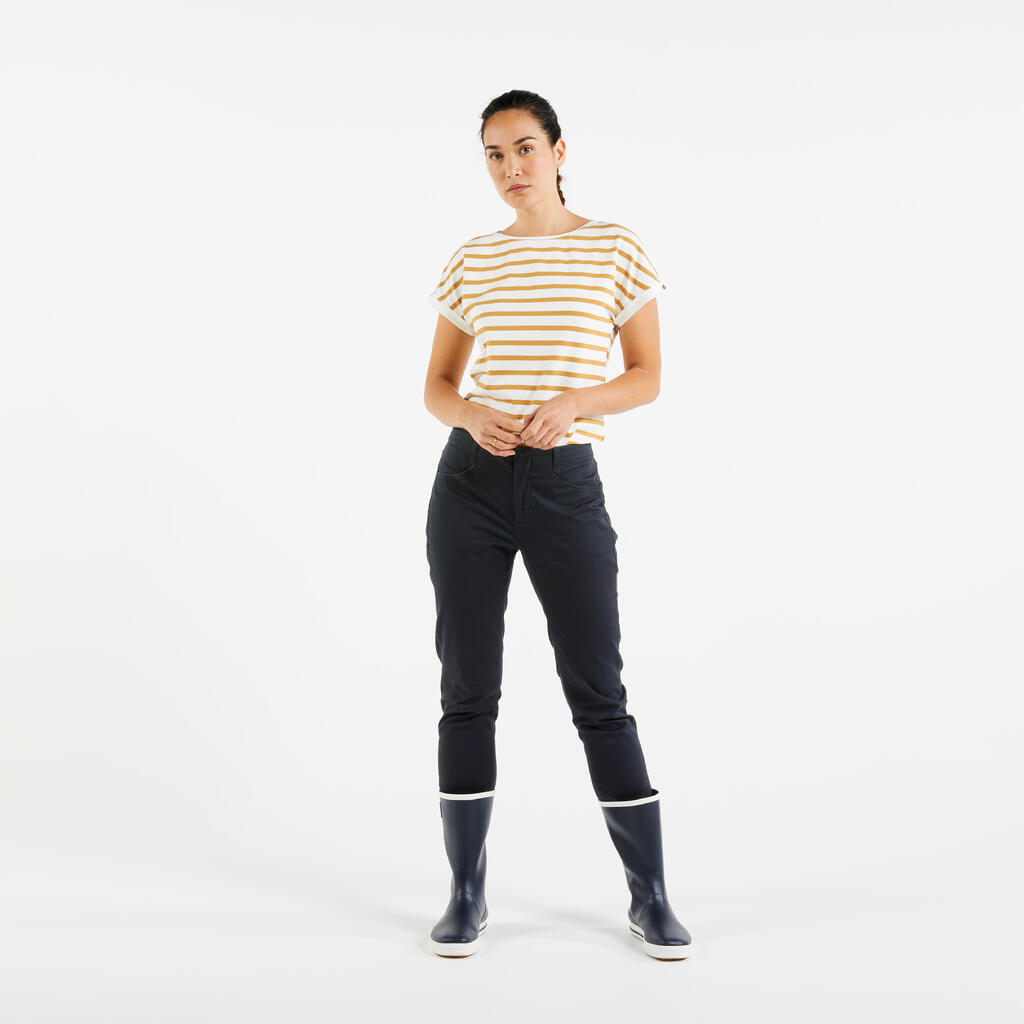 Botas de Goma para Vela Sailing 500 Adulto Azul Marino