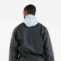 Adult Windproof Sailing Smock Dinghy 100 - dark grey/light grey