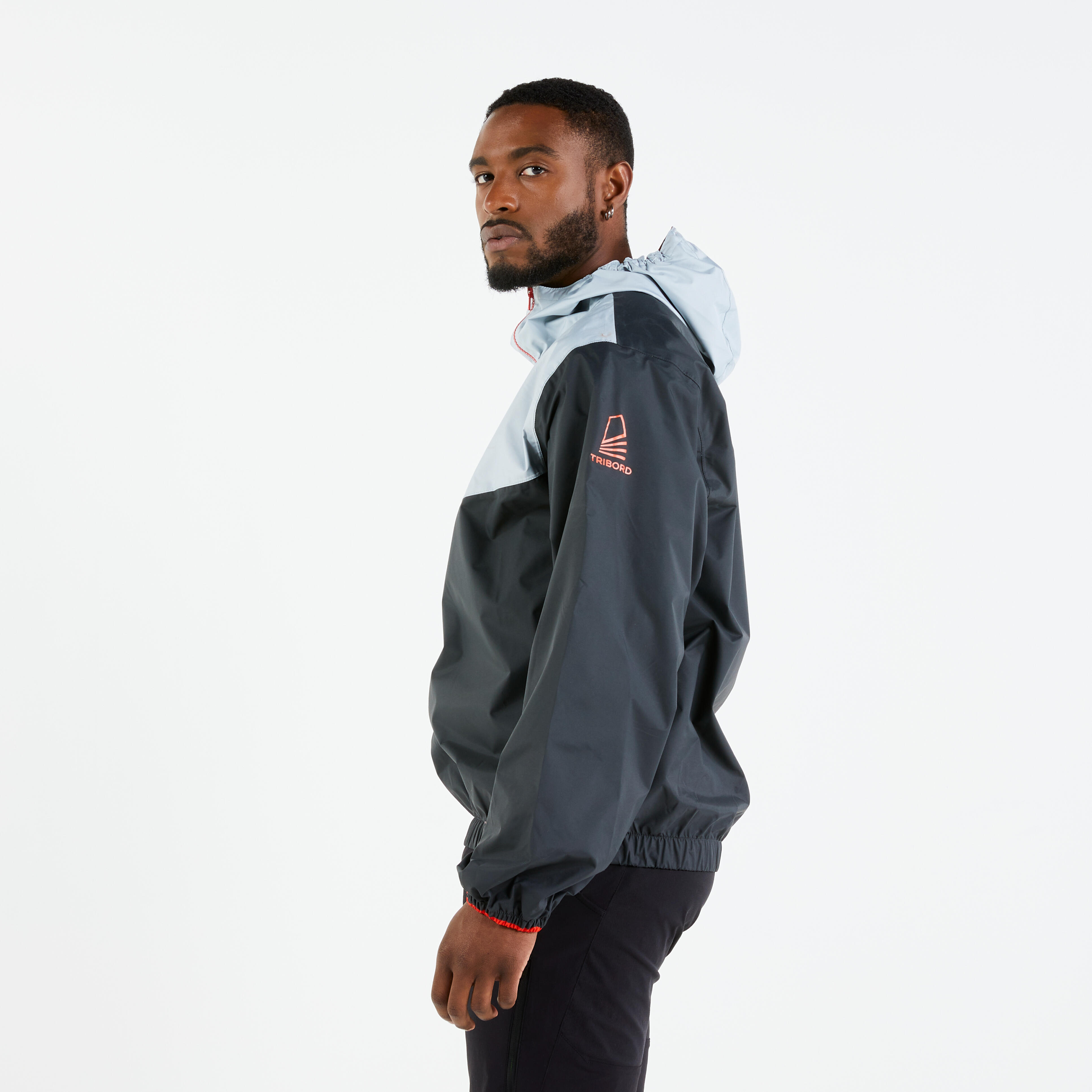 Voile Adulte Dinghy 100 windbreaker dark grey/light grey