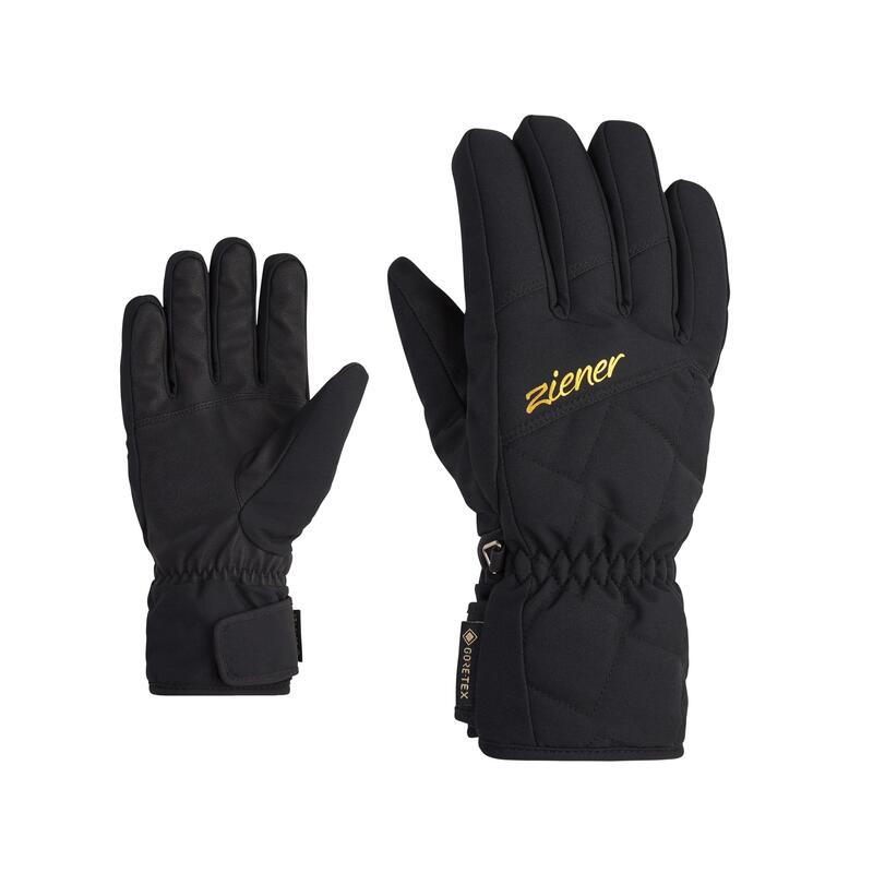 Guanti sci Donna Ziener 1644 GORE-TEX® nero/oro