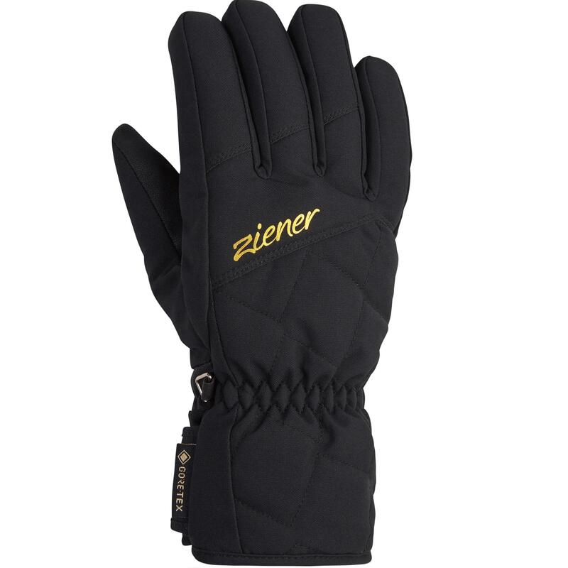 Guanti sci Donna Ziener 1644 GORE-TEX® nero/oro