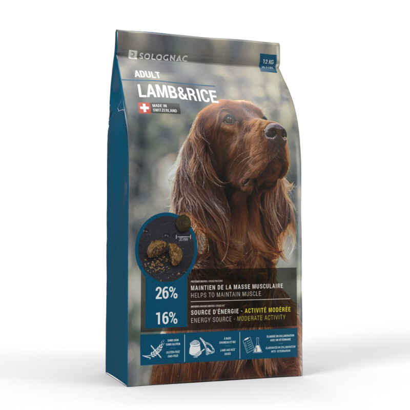 Hunde-Trockenfutter in Krokettenform Adult Lamm/Reis 12 kg Media 1