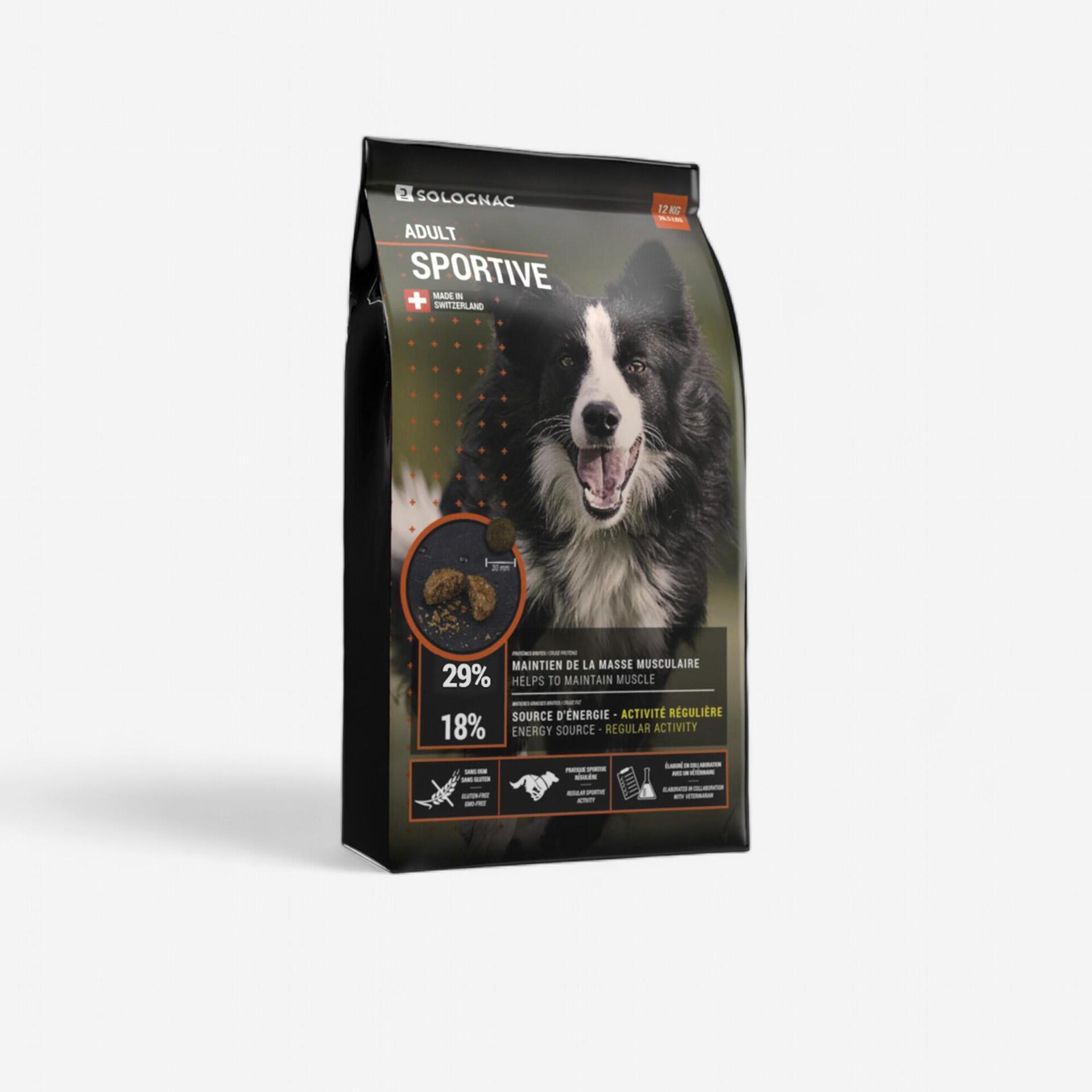 Croquettes chien adult sportive 12kg - Mobilité urbaine et outdoor - Plein air - SOLOGNAC-Decathlon PRO - Clubs - Entreprises - Collectivités -