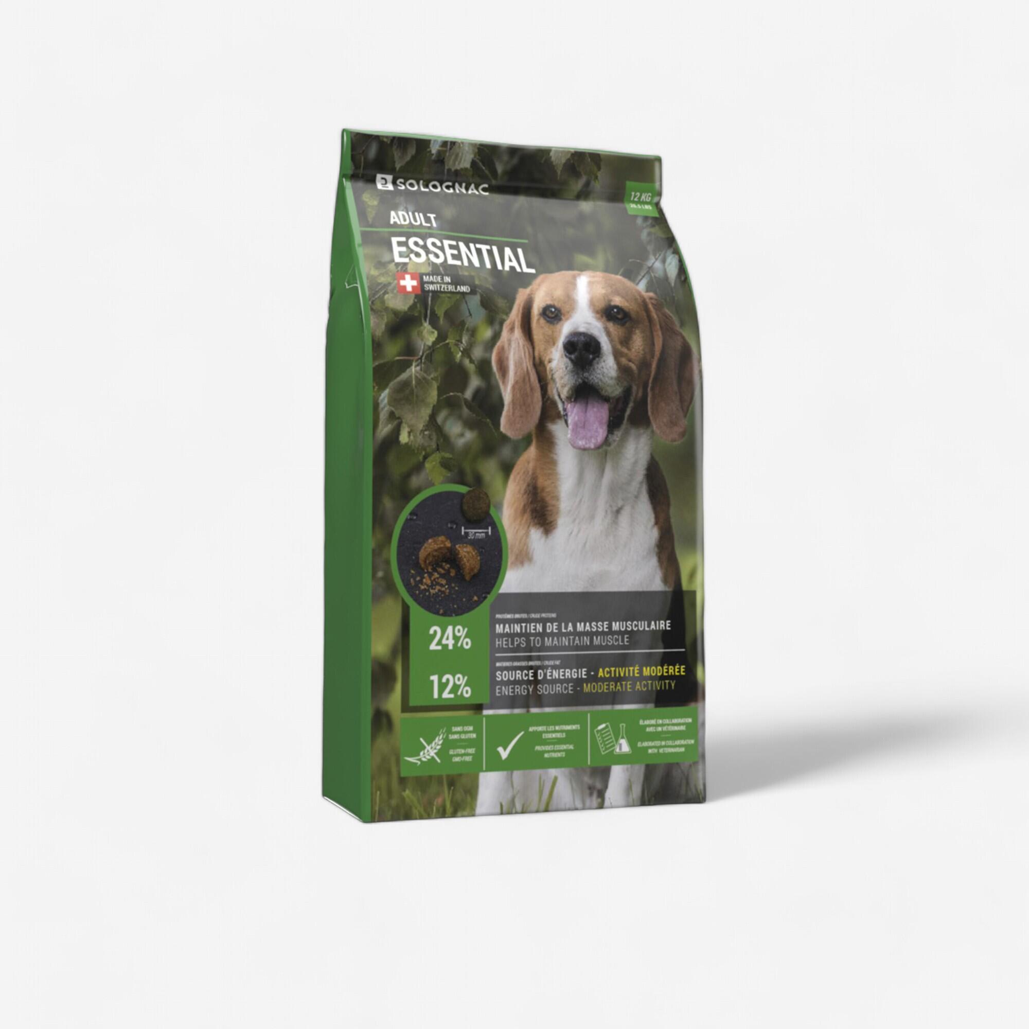 Solognac - Croquettes Chien Adult Essential 12kg - Croquette - Chasse Et Tir Sportif - - 12 Kg - Decathlon