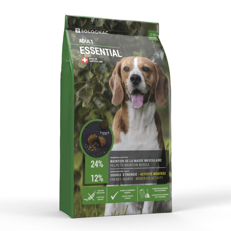 Hunde-Trockenfutter in Krokettenform Adult Essential 12 kg 