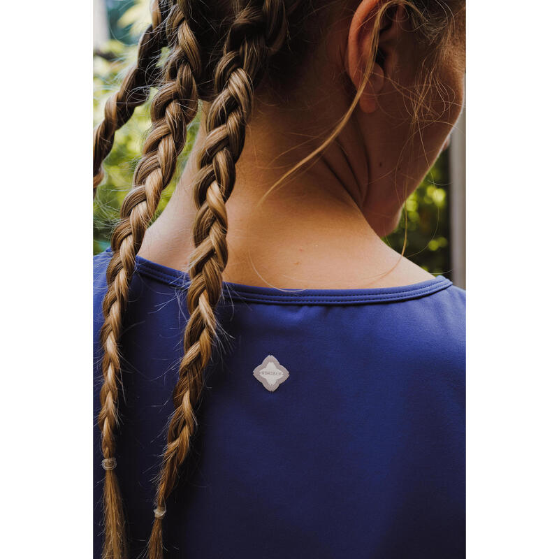 Crop top premium yoga indigo