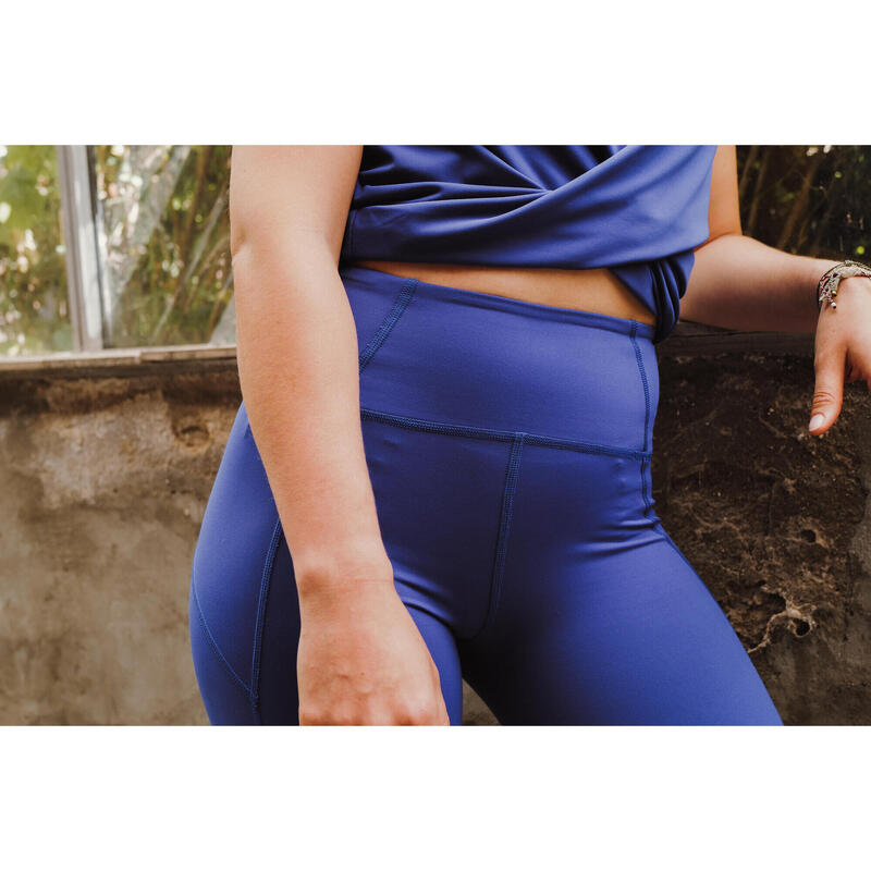 Crop top premium yoga indigo