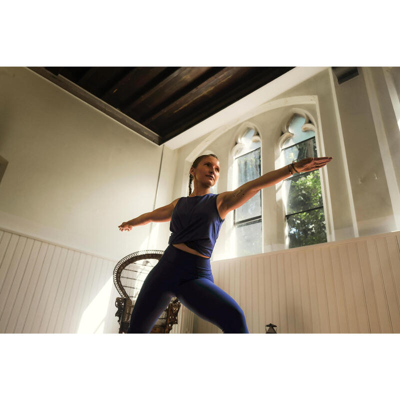 Crop top premium yoga indigo
