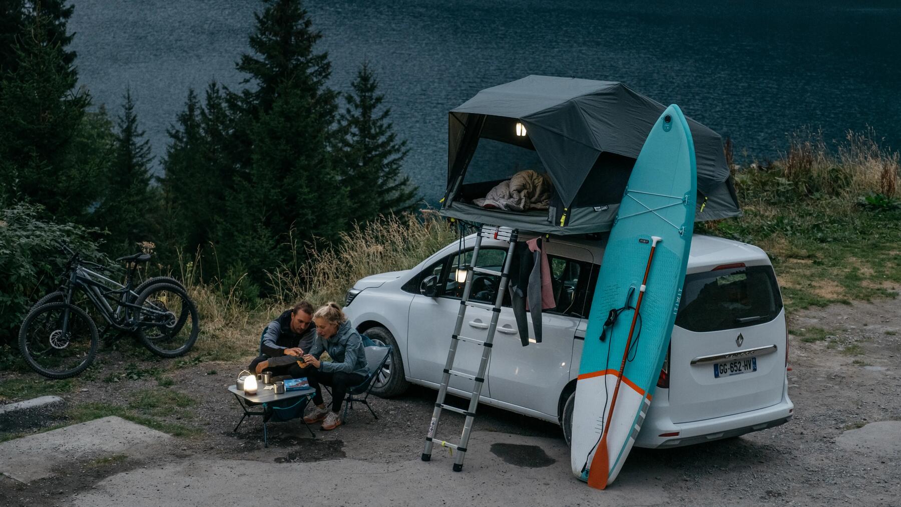 Decathlon inflatable rooftop tent