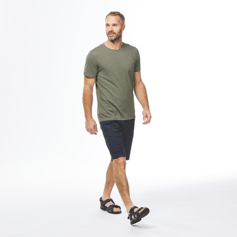 Tricou Drumeție NH500 Fresh Verde Bărbați