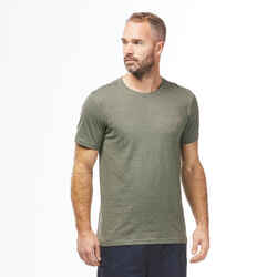 Men’s T-shirt NH500 Fresh Rec Khaki