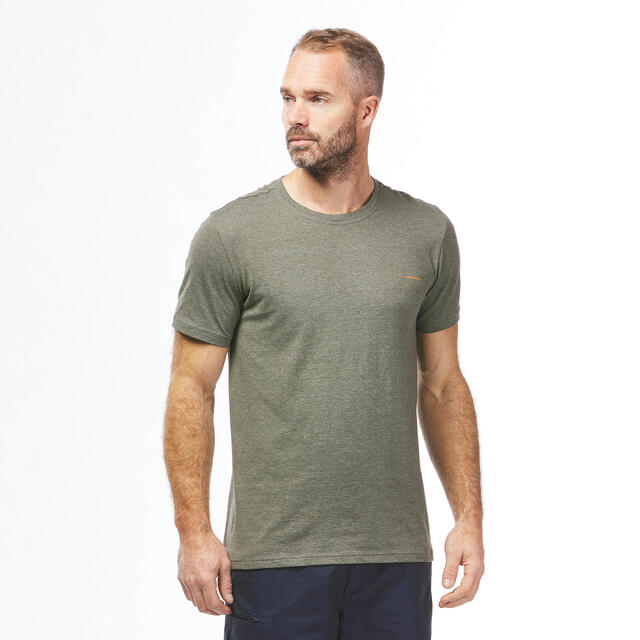 Wandershirt Herren kurzarm Komfort - NH500 Fresh grün
