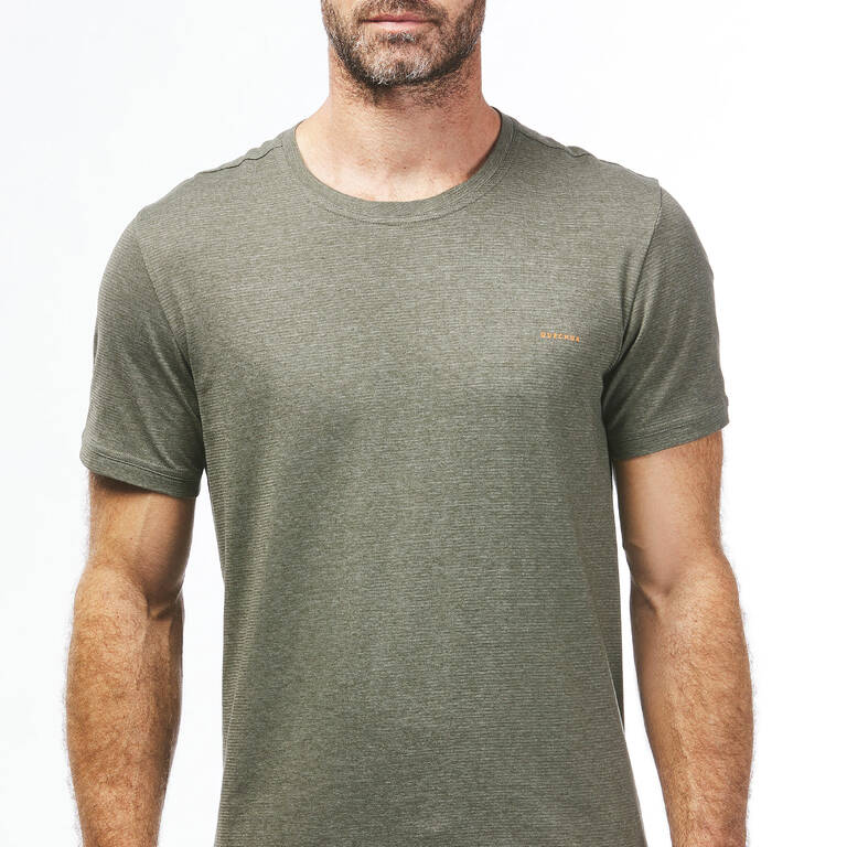 Men Half Sleeve Seamless Comfort T-Shirt Khaki - NH550