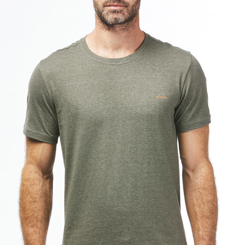 T-shirt trekking uomo NH500 fresh verde oliva