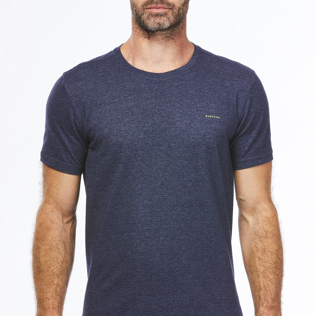 Playera de senderismo caqui para hombre NH500 Fresh