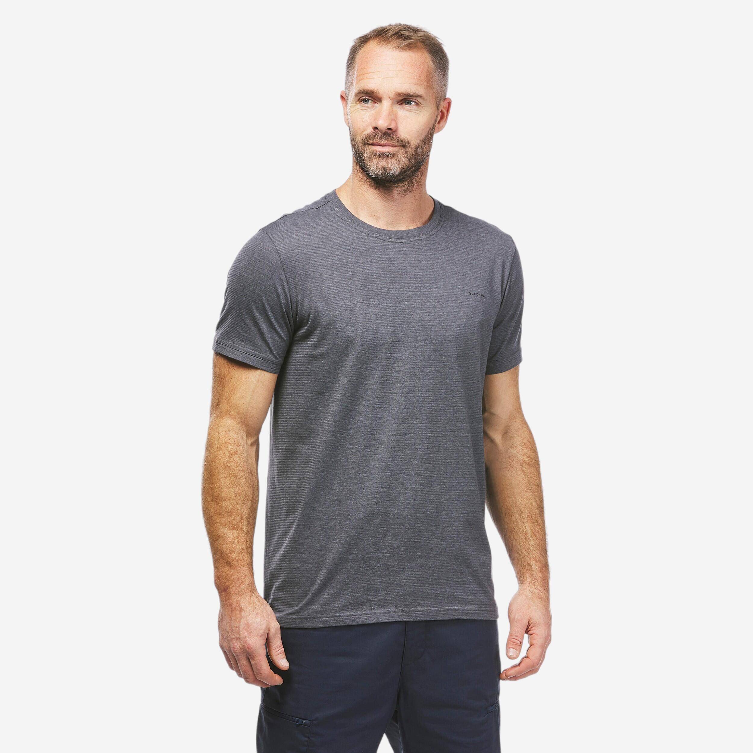 Men Half Sleeve Seamless Comfort T-Shirt Grey - NH550