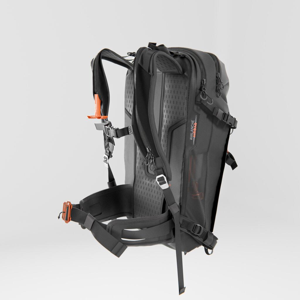 Lavínový batoh Airbag Freeride 30 litrov čierny