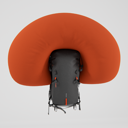 Sac à dos Airbag pour le ski Freeride 30L - noir (cartouche non incluse)