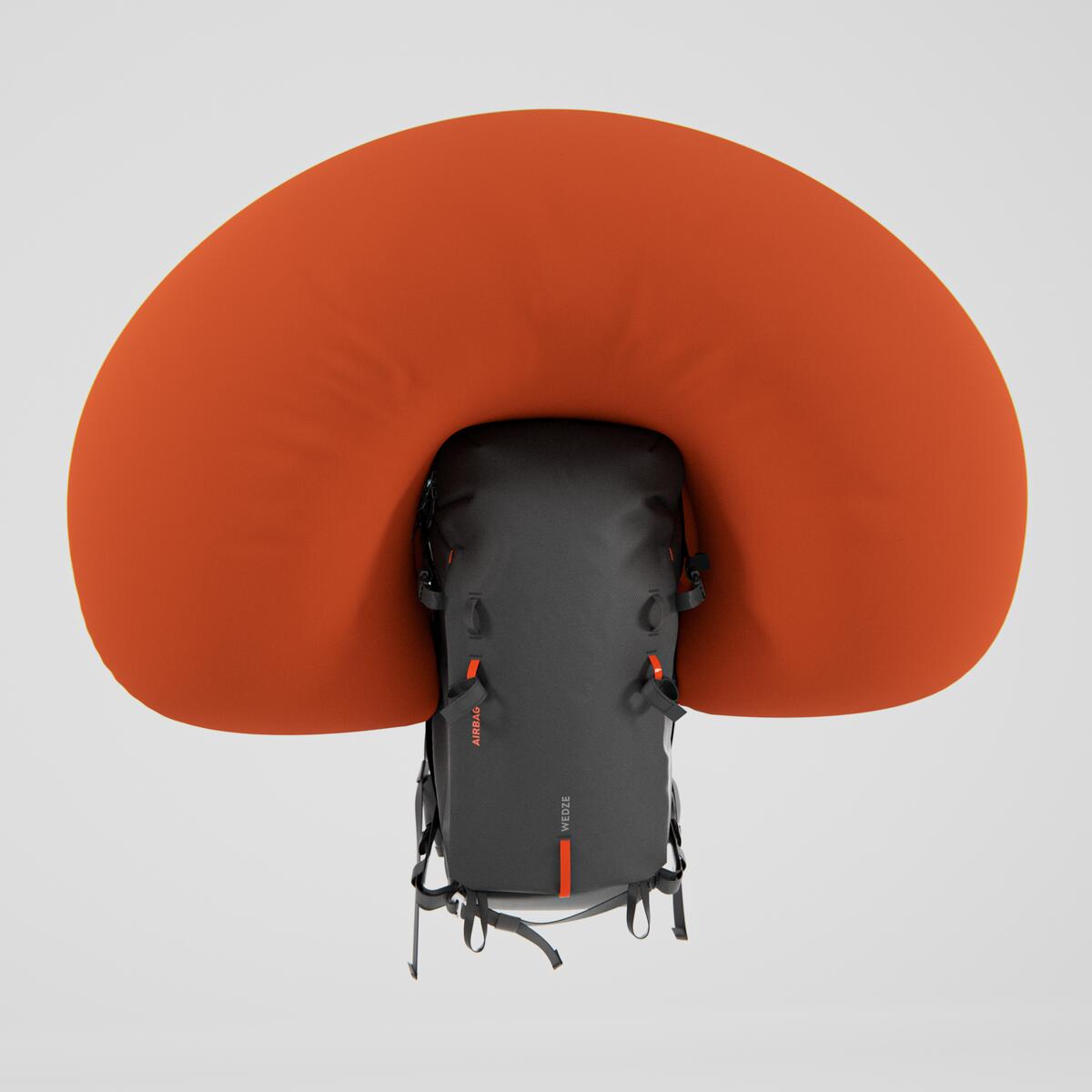 Sac à dos Airbag pour le ski Freeride 30L - noir (cartouche non incluse)