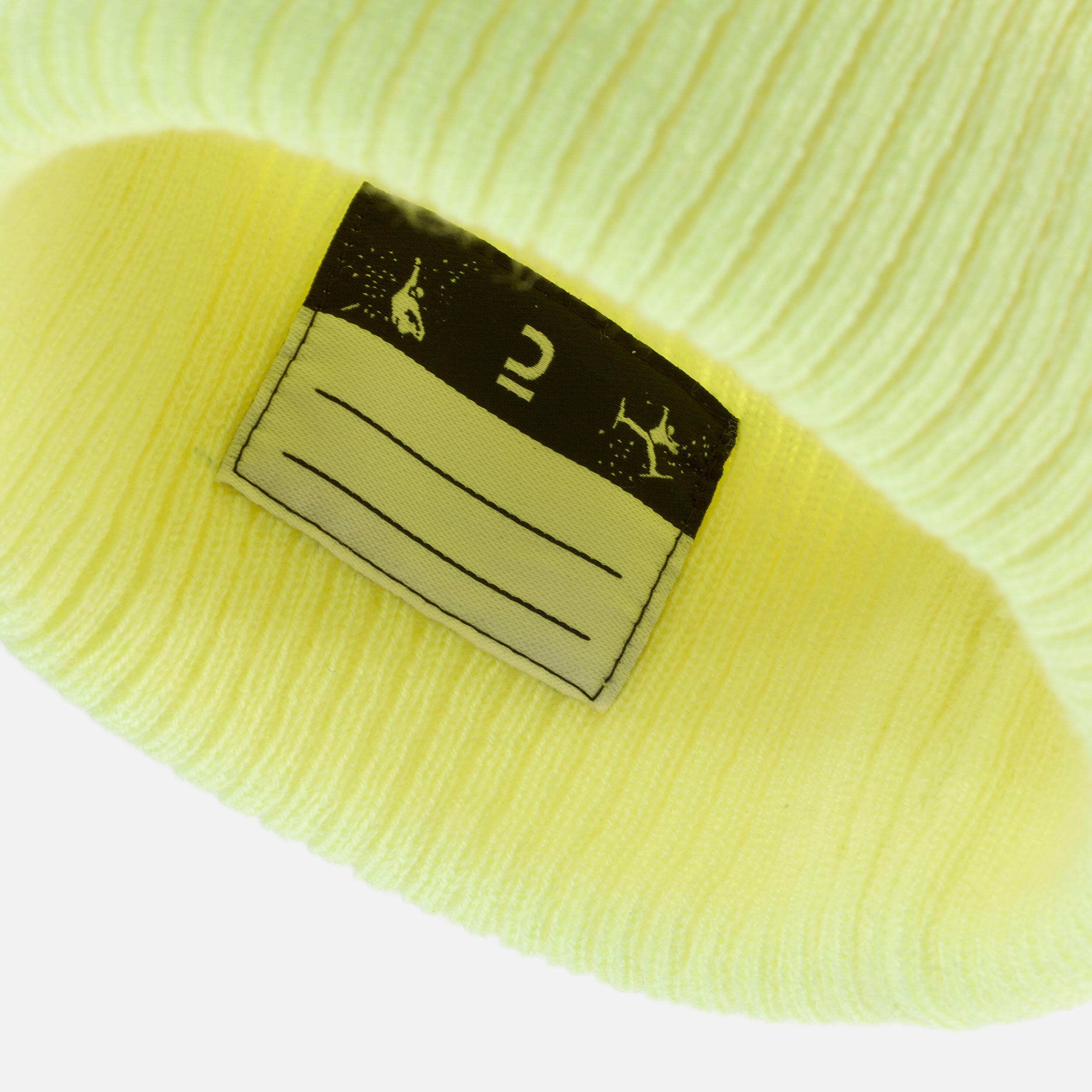 KIDS’ SKI HAT - FISHERMAN - NEON YELLOW 7/7