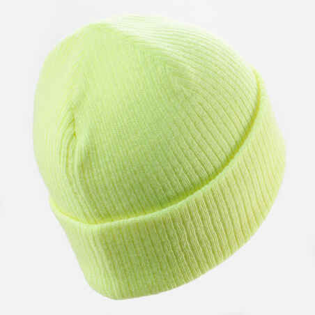KIDS’ SKI HAT - FISHERMAN - NEON YELLOW