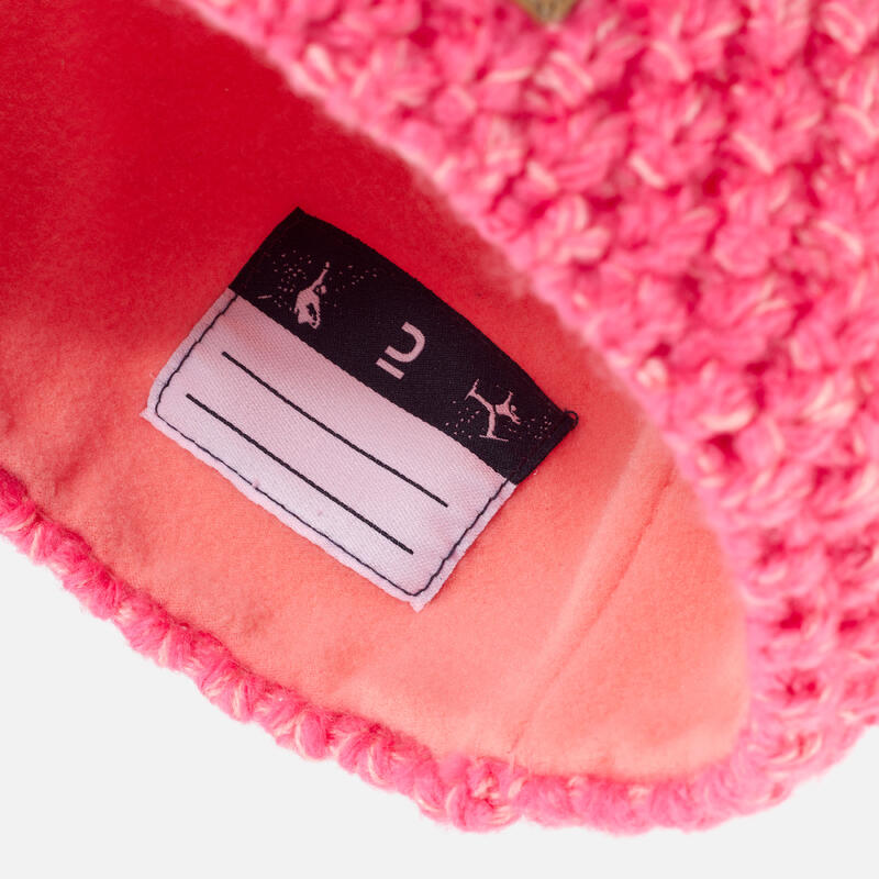 Gorro de invierno Niños Wedze Timeless rosa