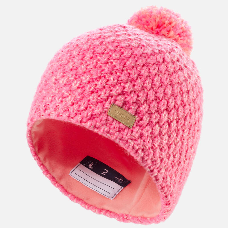 Gorro de invierno Niños Wedze Timeless rosa