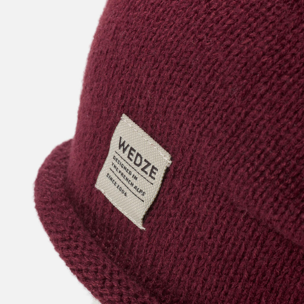 ADULT SKI HAT - URBAN - BURGUNDY