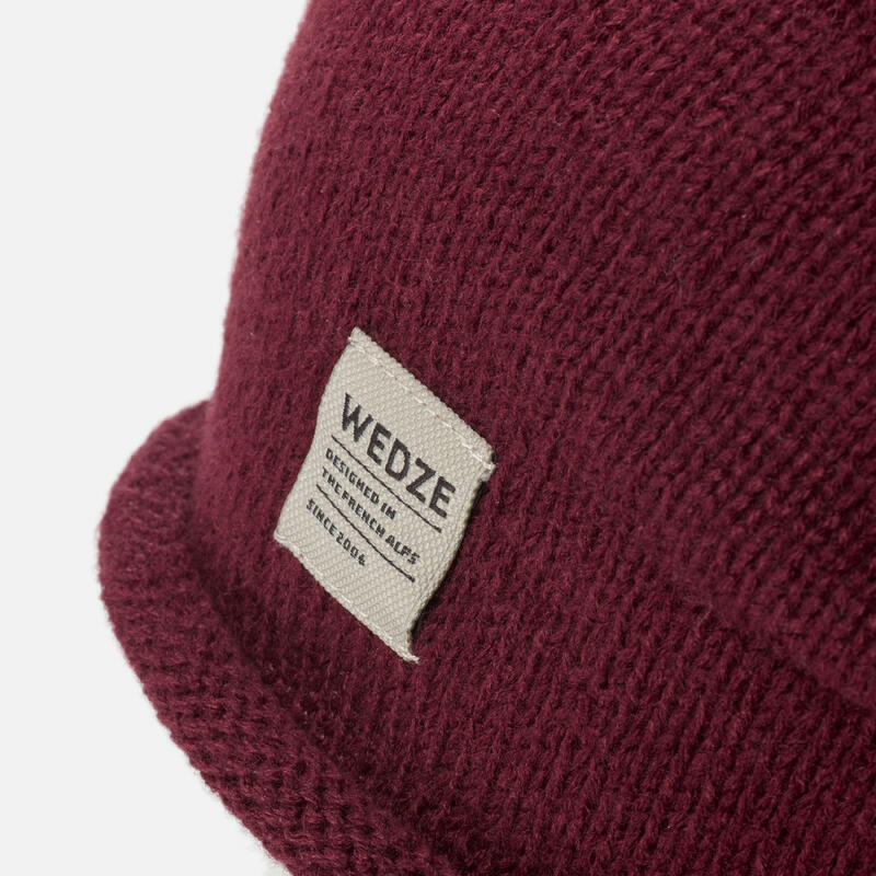 Gorro de esquí e invierno Adulto Wedze Urban Burdeos