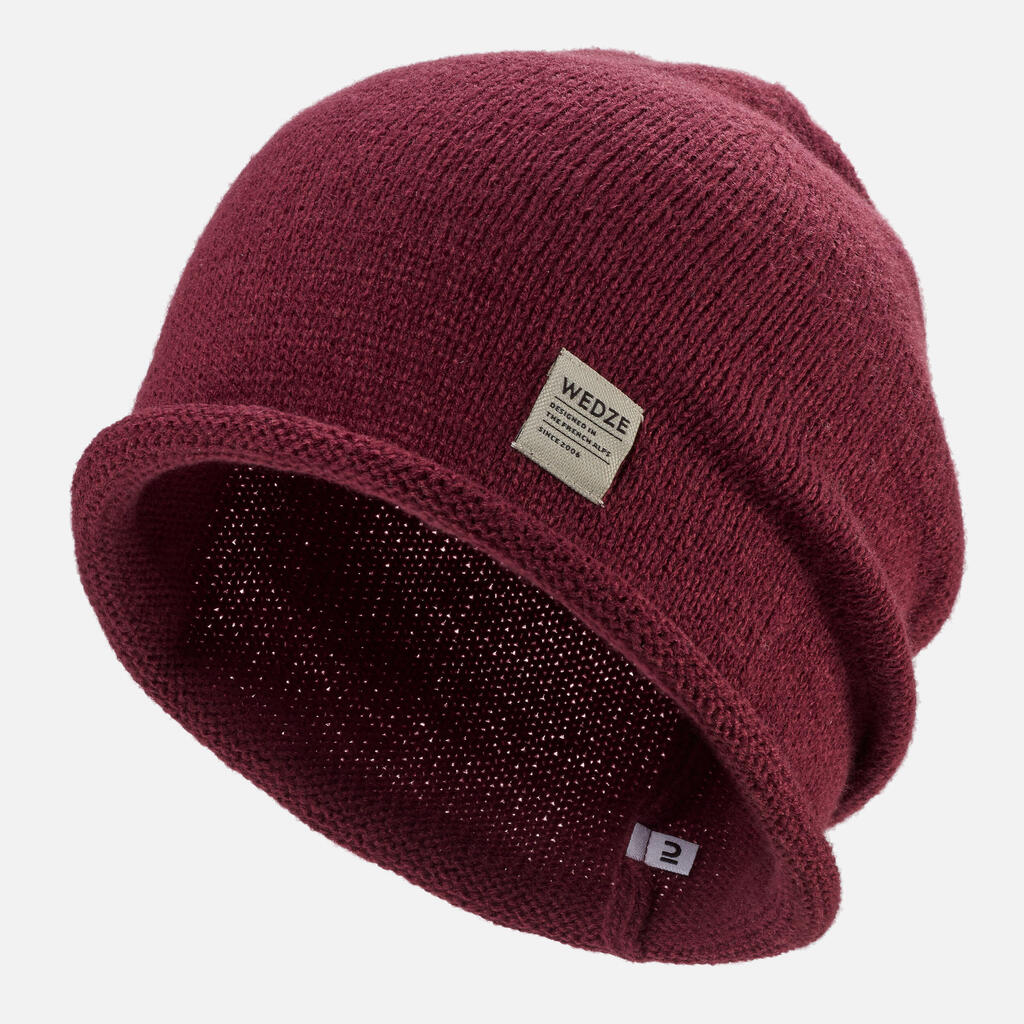 ADULT SKI HAT - URBAN - BURGUNDY