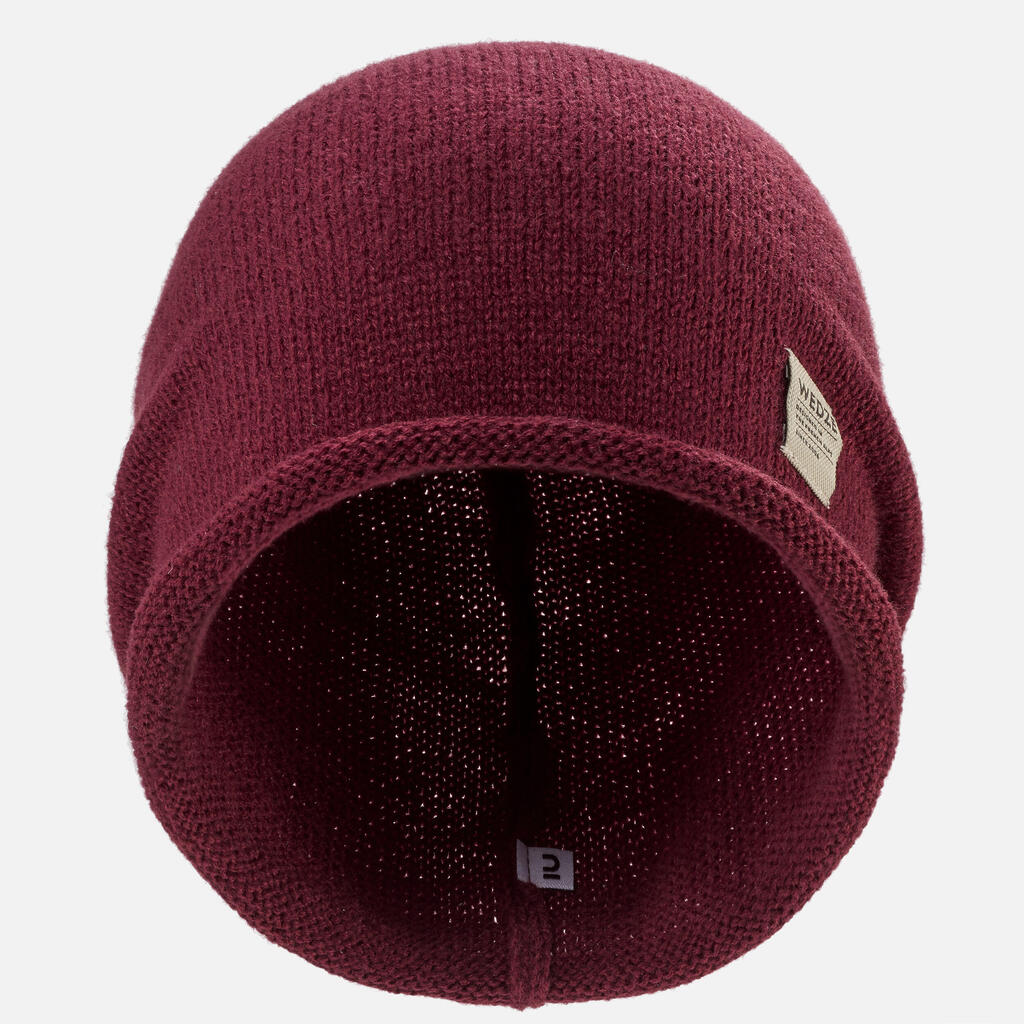 ADULT SKI HAT - URBAN - BURGUNDY