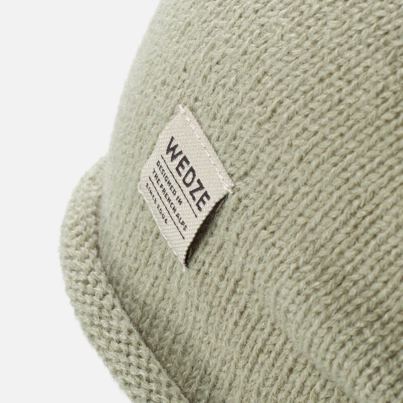 Gorro de esquí e invierno Adulto Wedze Urban Gris verde