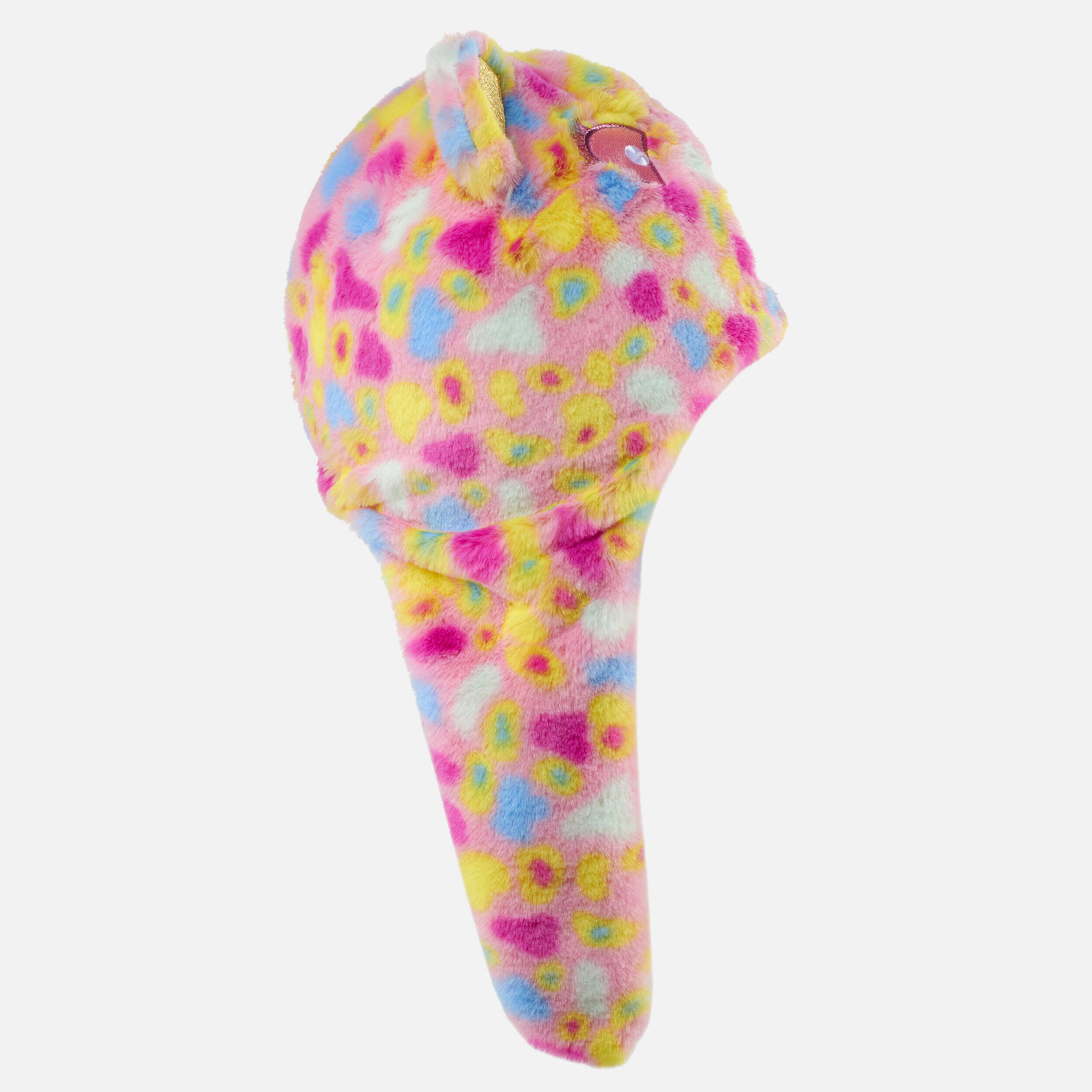 KIDS’ SKI HAT - PERUVIAN BEAR - PINK BLUE YELLOW -  5
