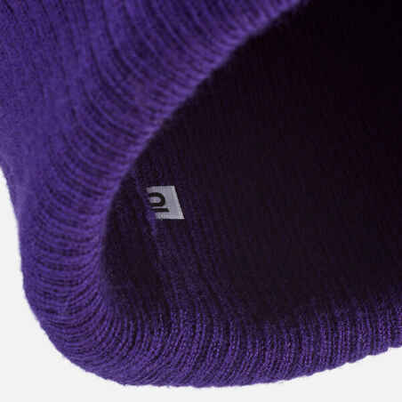 ADULT SKI HAT - FISHERMAN - DARK PURPLE