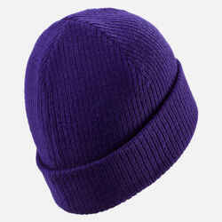 ADULT SKI HAT - FISHERMAN - DARK PURPLE