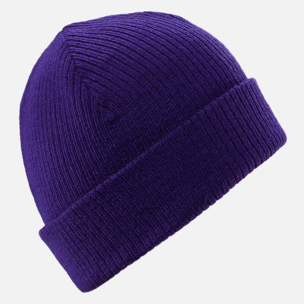 ADULT SKI HAT - FISHERMAN - PURPLE