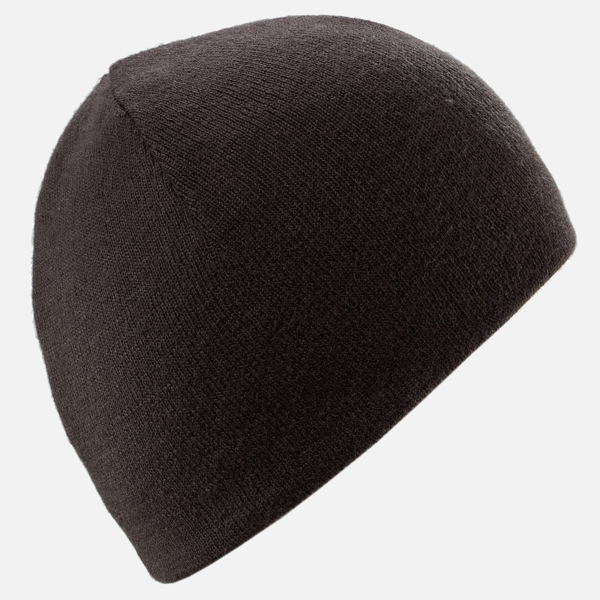 CHILDREN'S SKI CAP - REVERSE - BLACK CAMEL