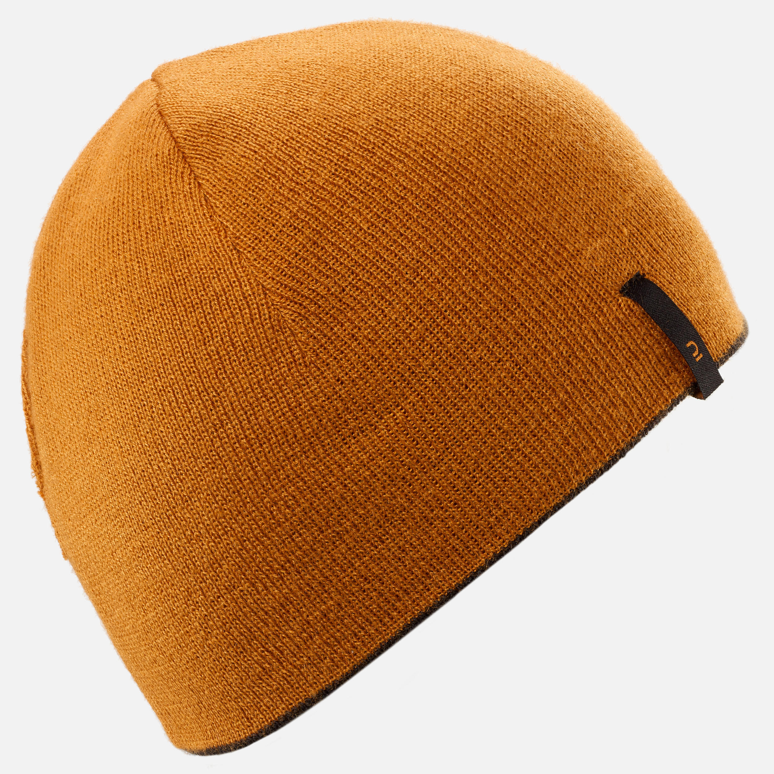 CHILDREN'S SKI CAP - REVERSE - BLACK CAMEL