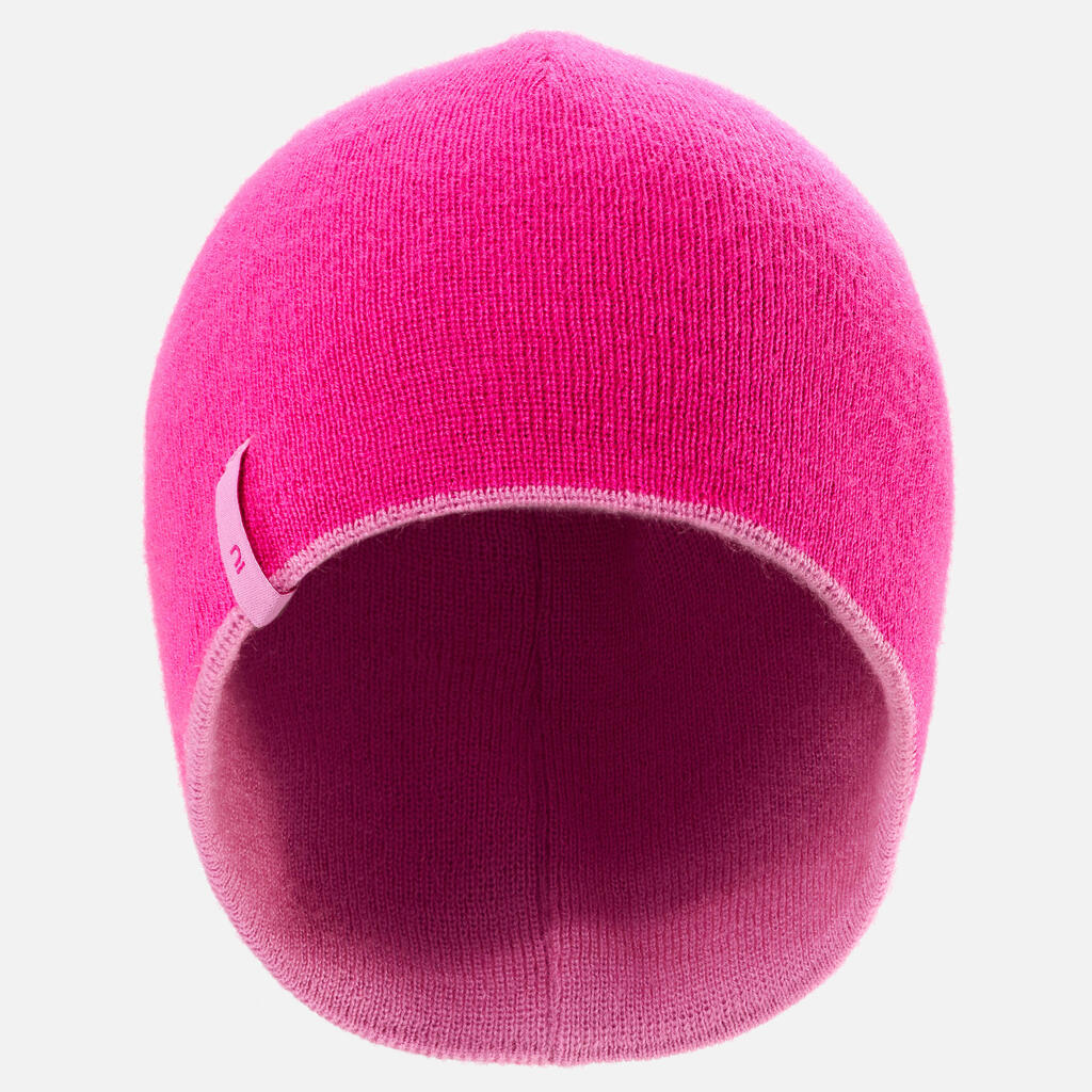 GORRO DE SKI NIÑOS REVERSIBLE ROSADO