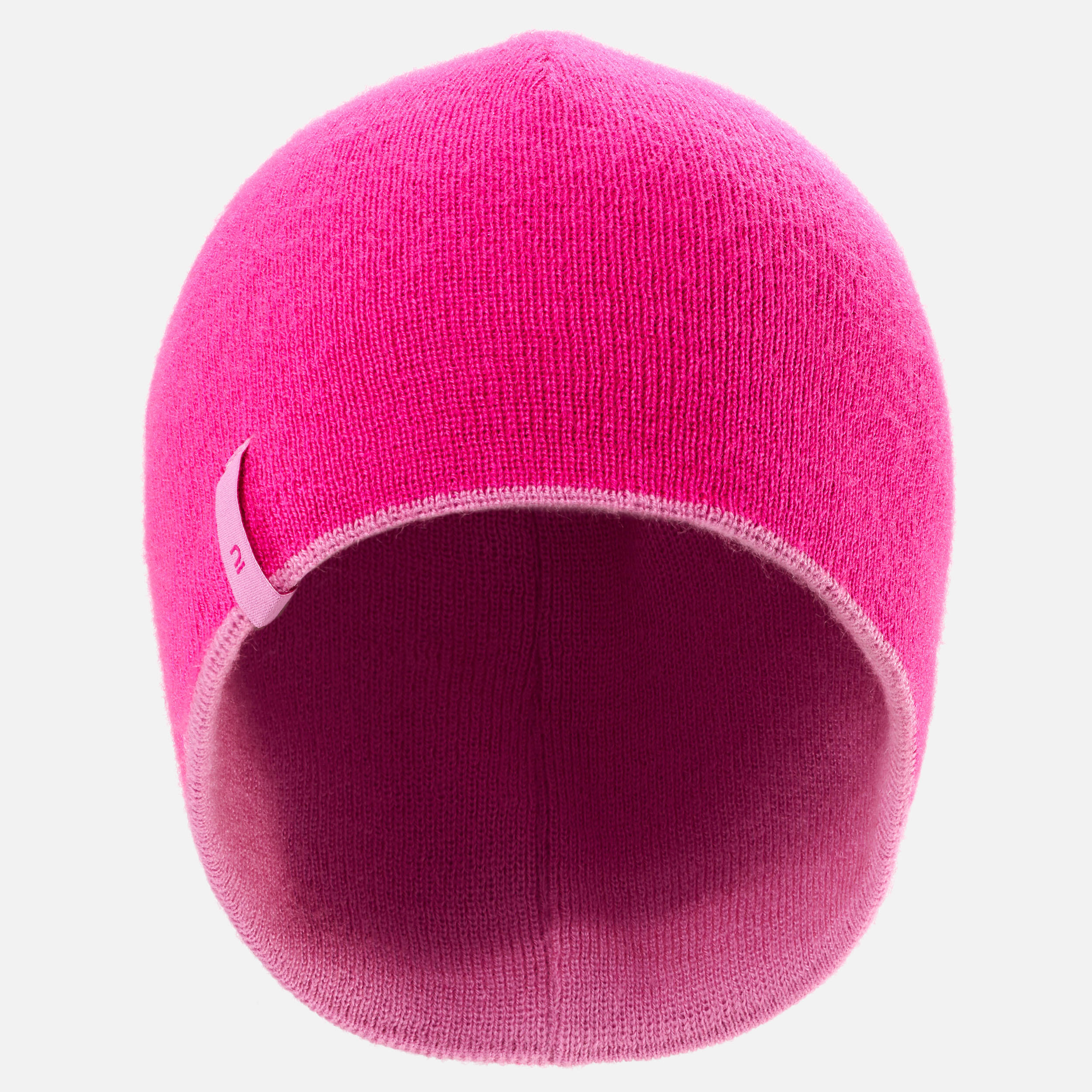 Kids' Reversible Ski Hat Bright pink Wedze Decathlon