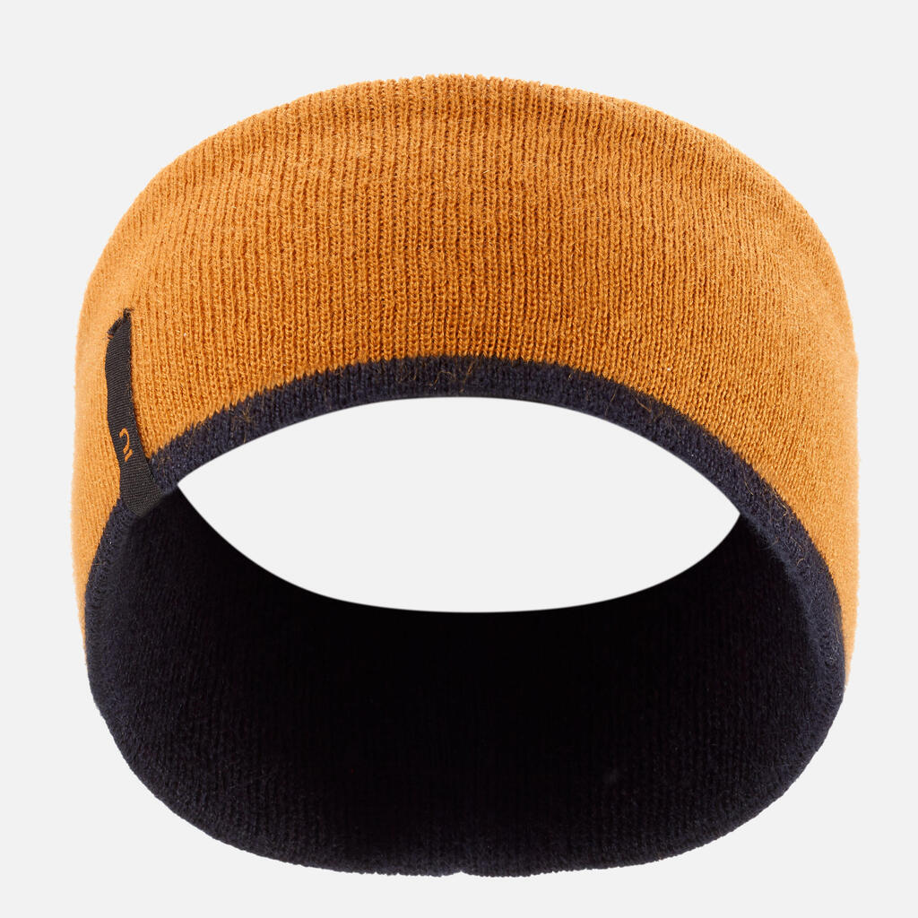 KIDS’ SKI HEADBAND - REVERSIBLE GREY AND BLACK