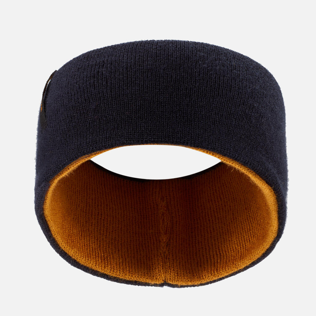 KIDS’ SKI HEADBAND - REVERSIBLE GREY AND BLACK