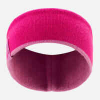 KIDS SKI HEADBAND REVERSE PINK PINK