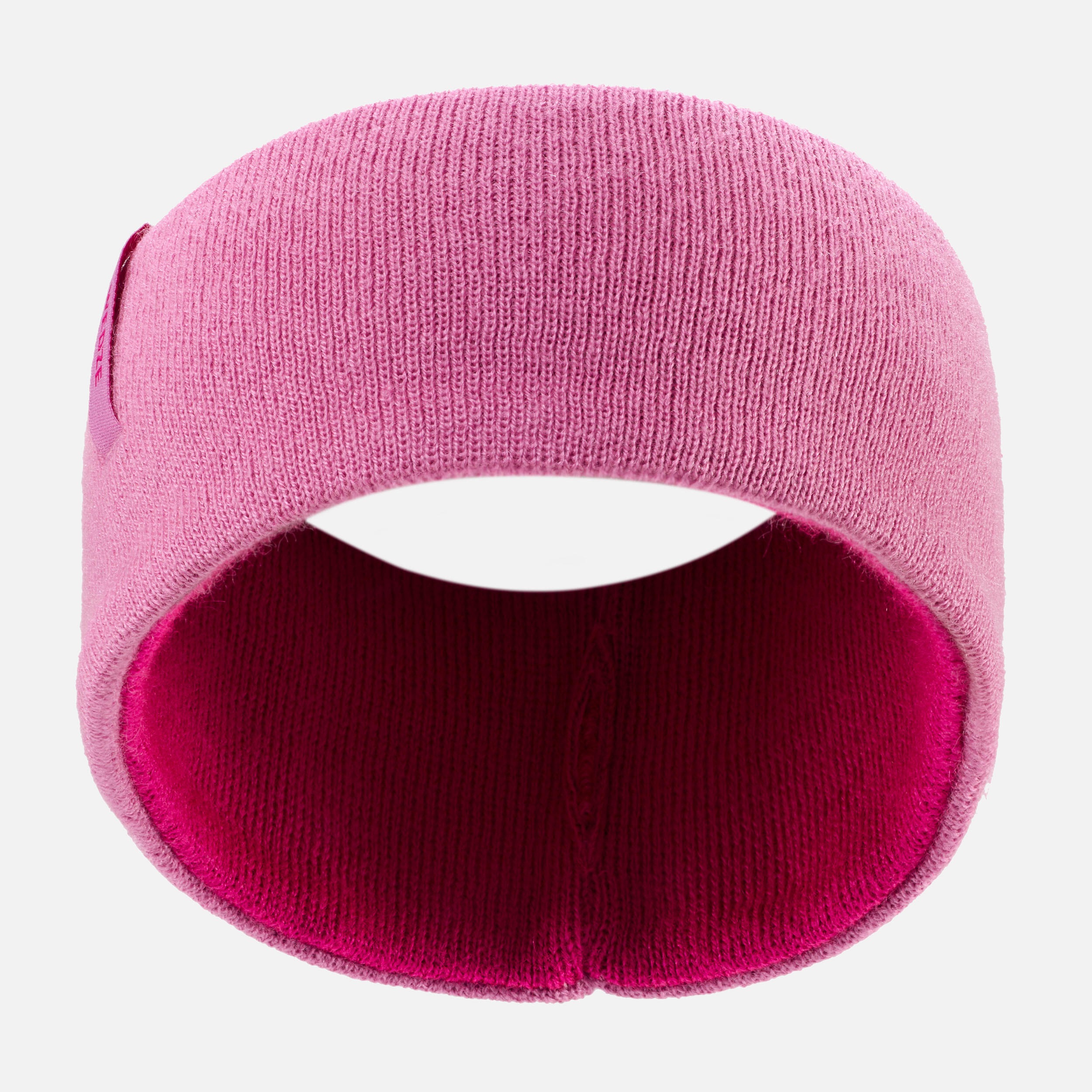 KIDS SKI HEADBAND REVERSE PINK PINK 4/11