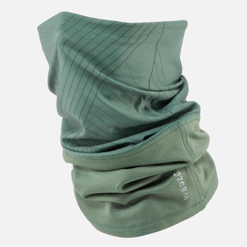Cache cou bi-matière et modulable adulte, HUG 900 vert
