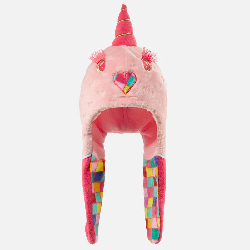 Skimütze peruanisch Kinder - Einhorn rosa 